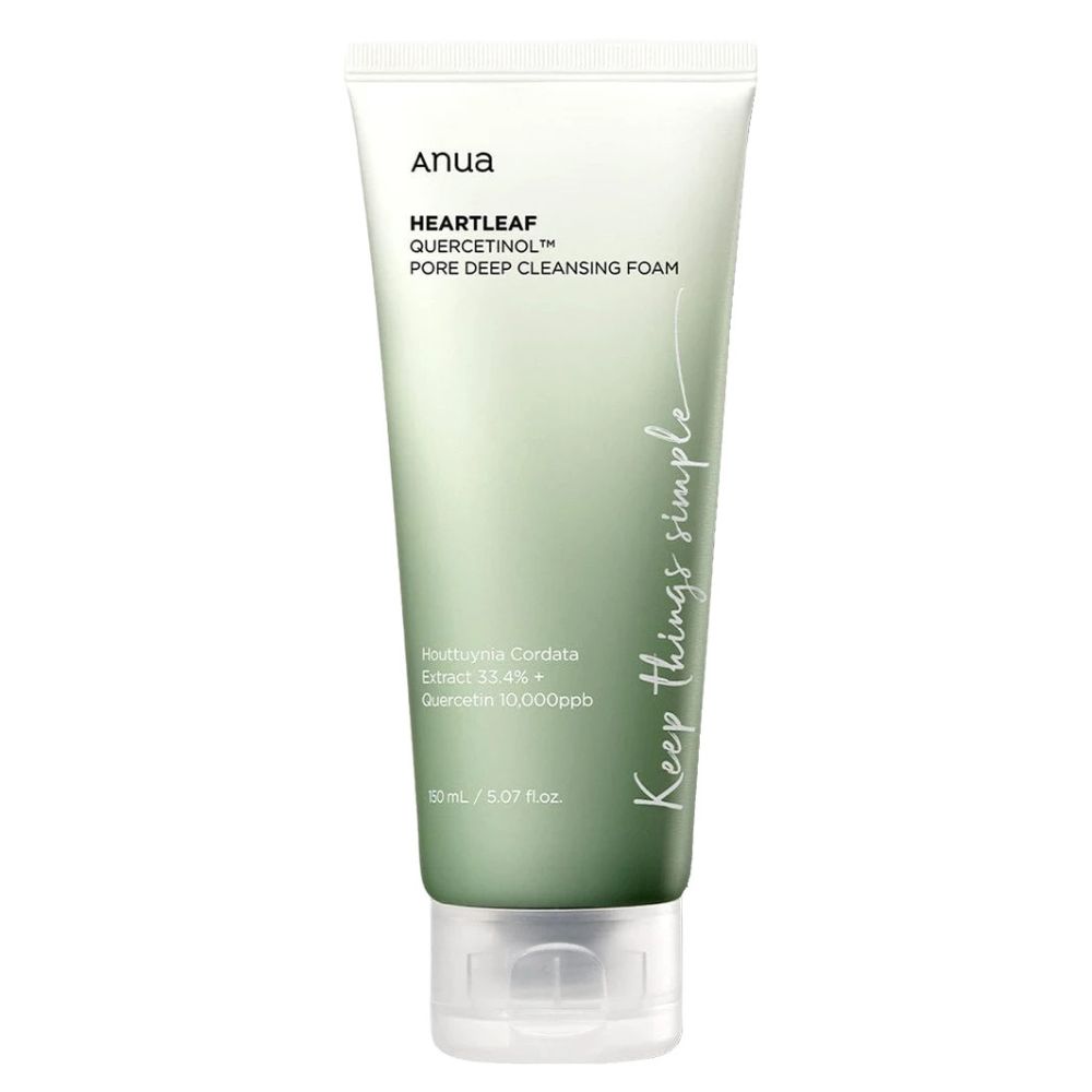 Anua, Heartleaf Quercetinol Pore Deep Cleansing Foam, Пяна за почистване на лице, 150 ml