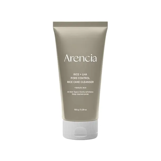 Arencia, Rice + LHA Pore Control Rice Cake Cleanser, Гел-крем за почистване на пори, 150g