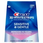 Ленти Crest 3D Whitestrips Sensitive & Gentle, 18 броя, 12% концентрация, лечение за избелване на зъби