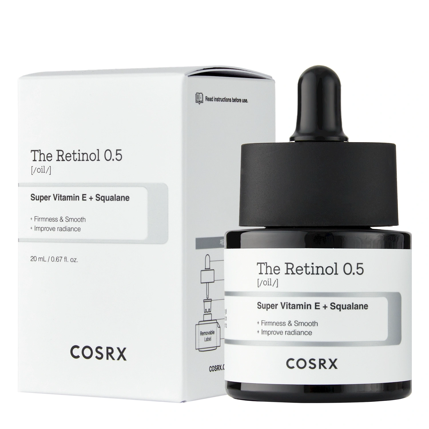 Cosrx, Ретинол 0.5 Масло, Масло против стареене и стягане, 20 ml