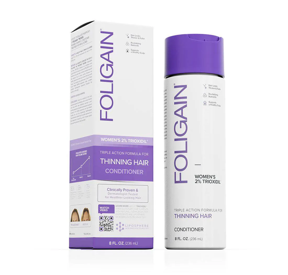 Foligain, Тройно действие балсам Trioxidil 2%, Балсам за плътност и обем, 236 ml