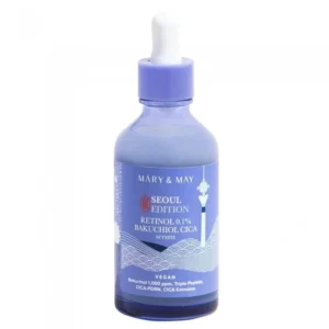 Mary&May, Retinol 0.1% Bakuchiol Cica Serum, Успокояваща анти-старееща серум, 80ml