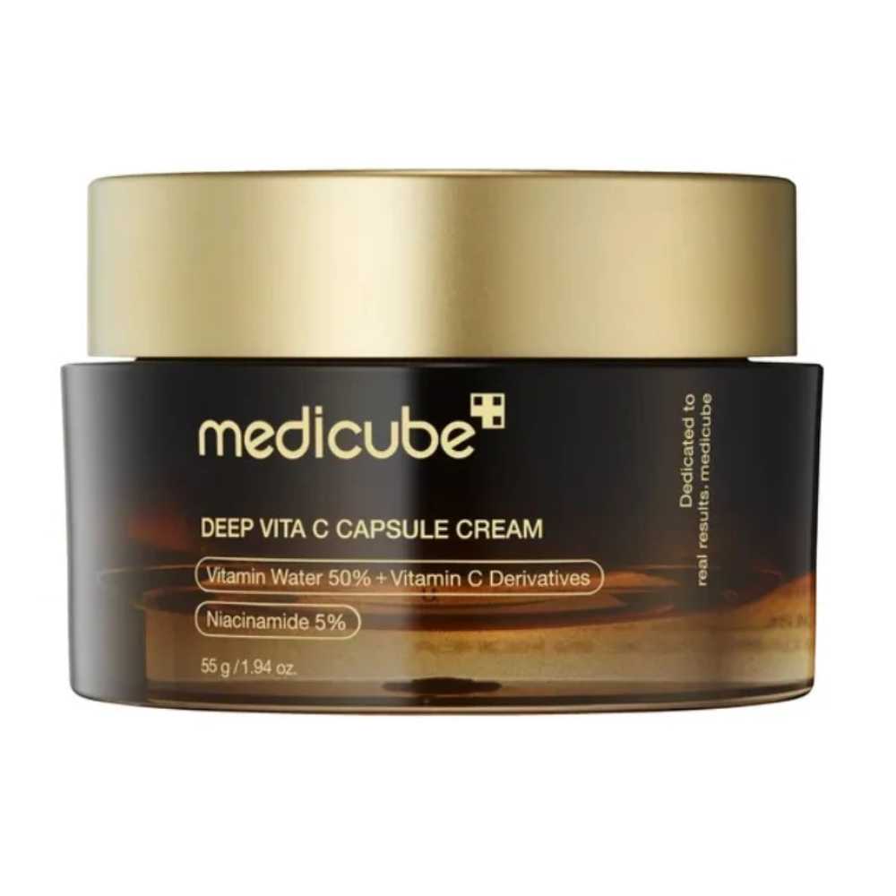 Medicube, Дийп Вита С Капсулен Крем, Крем за осветяване с стабилизирана витамин С, 55 g