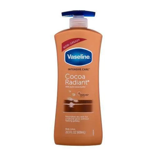 Vaseline, Интензивна грижа Какаово сияние Лосион за тяло, Хидратиращ лосион с какаово масло, 600 ml