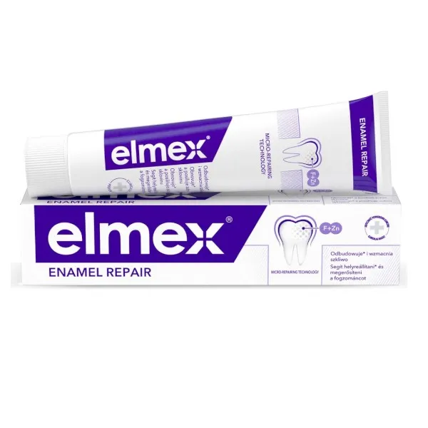 Elmex, Паста за зъби за възстановяване на емайл, Паста за възстановяване и защита на емайла, 75 ml