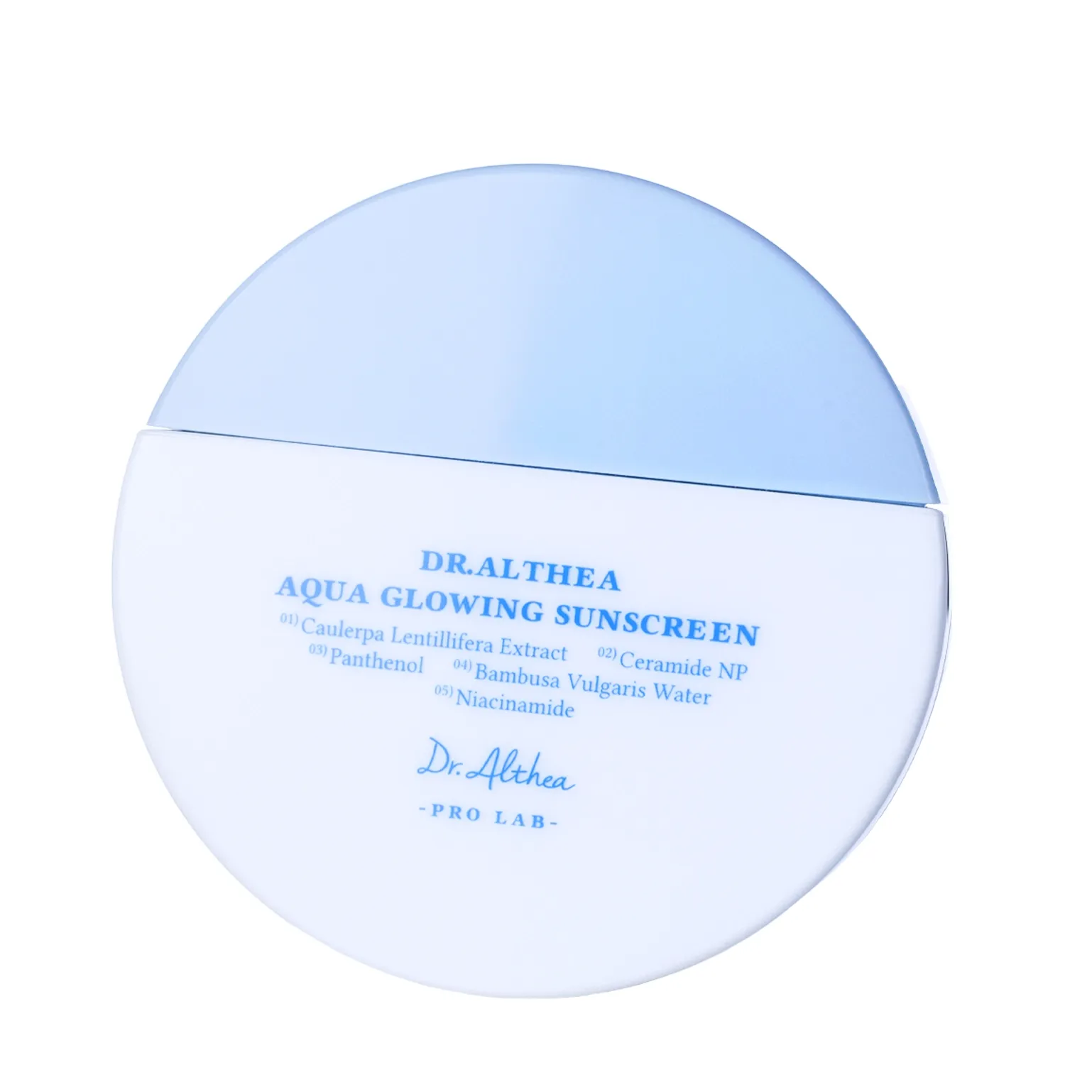 Dr. Althea, Aqua Glowing Sunscreen SPF50+ PA++++, Хидратираща и осветляваща слънцезащитна крема, 45 ml