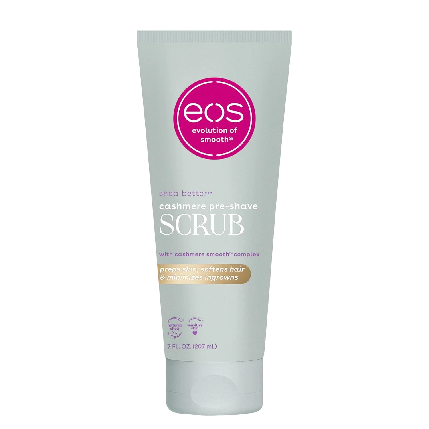 Eos, Колекция Cashmere Skin, Скраб за тяло преди бръснене, 207 ml
