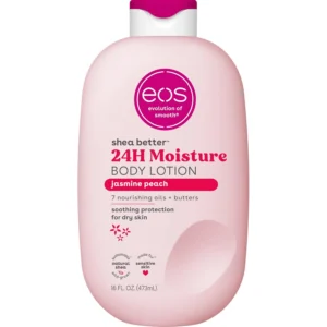 Eos, Shea Better 24H Moisture Jasmine Peach Body Lotion, Хидратиращ лосион, 473 ml