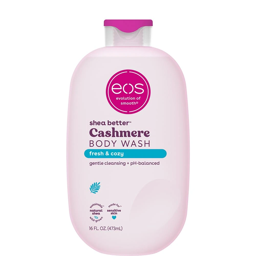 Eos, Shea Better Cashmere Body Wash Fresh and Cozy, Хидратиращ гел-крем, 473 ml