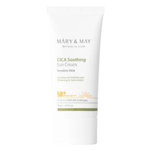 MARY & MAY Cica Успокояващ Слънцезащитен Крем SPF50+ PA++++ 50ml