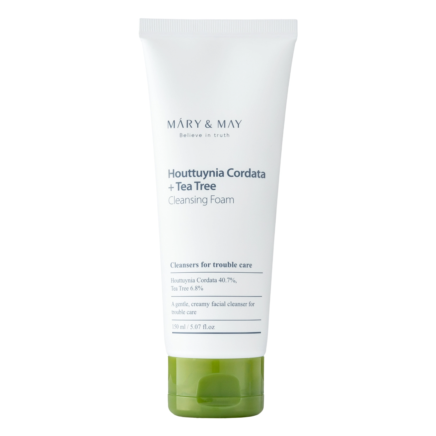 MARY & MAY Houttuynia Cordata + Tea Tree Очистване на пяна 150 ml