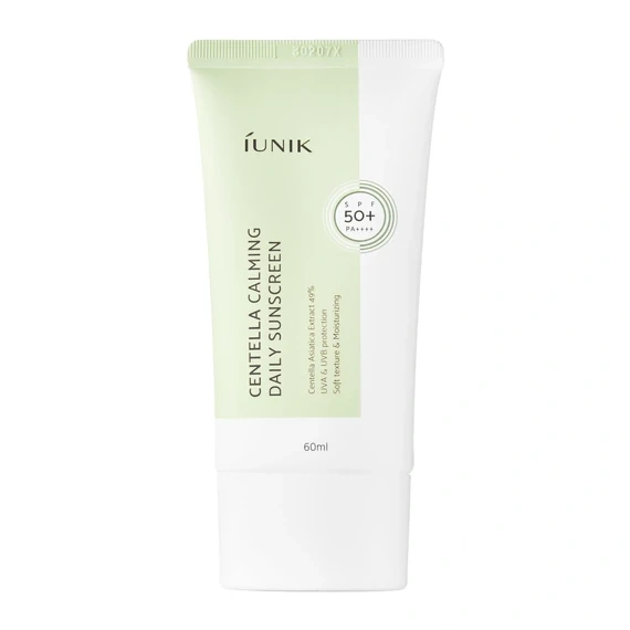 iUNIK, Centella Calming Daily Sunscreen SPF50+ PA++++, Успокояващ хидратиращ слънцезащитен крем, 60 ml