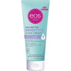Eos Shea Better Sensitive Shave Cream, Крем за бръснене за чувствителна кожа с колоиден овес и масло от шеа, 207 ml