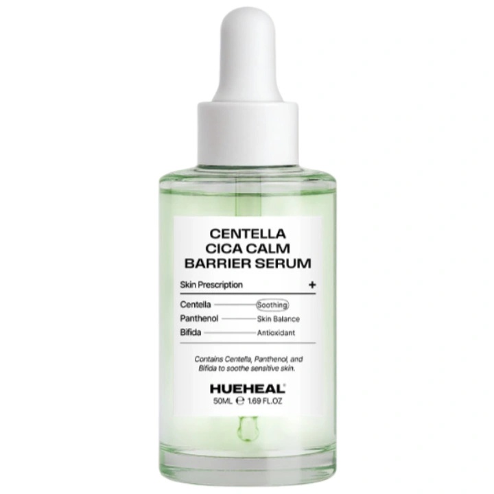 HUEHEAL, Centella Cica Calm Barrier Serum, Успокояваща и възстановяваща серум за бариерата на кожата, 50 ml