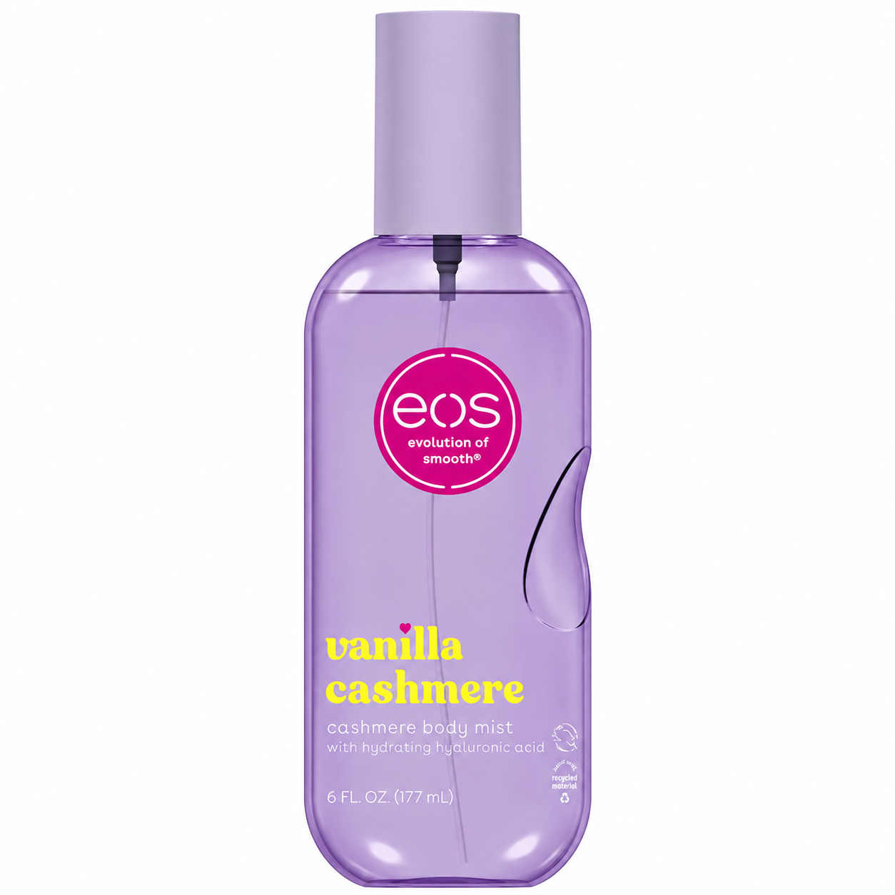 Eos, Cashmere Body Mist Vanilla Cashmere, хидратиращ парфюм за тяло, веган, 177 ml