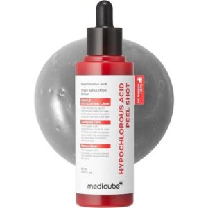 Medicube, Хипохлорна киселина, Пилинг шот, Нежен и успокояващ ексфолиант, 80 ml