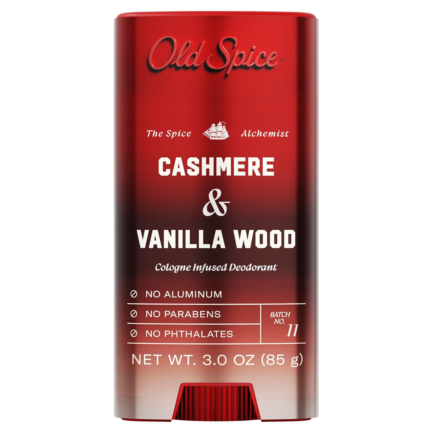 Old spice, Дезодорант без алуминий Cashmere & Vanilla Wood, Твърд дезодорант без алуминий, 89 g