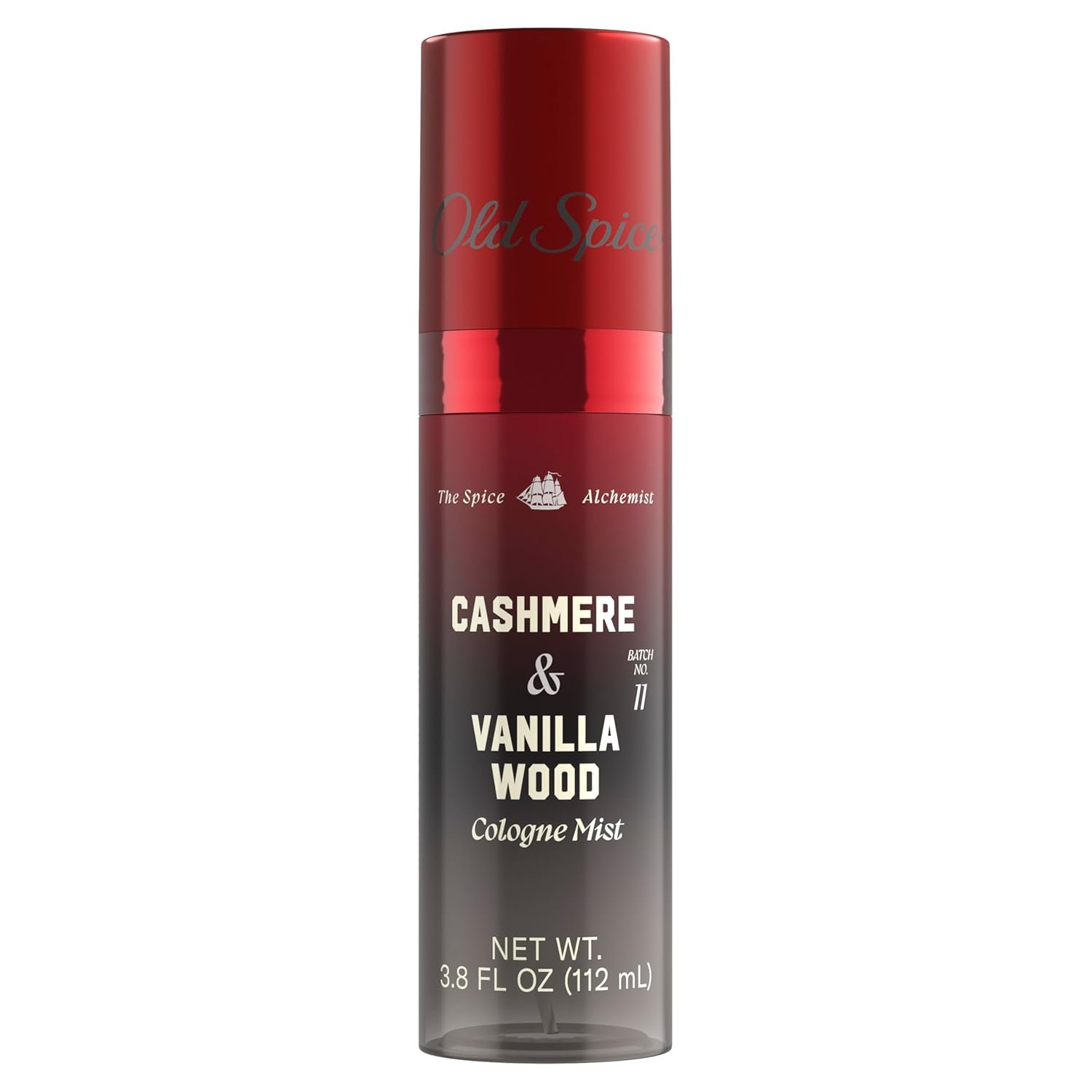 Old Spice, Колонен спрей Cashmere & Vanilla Wood, Дървесно-пикантен парфюм, 112 ml